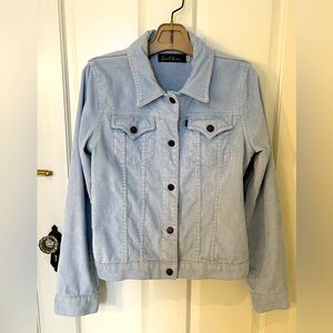 Earl Jeans baby blue corduroy trucker jacket. Like new. Size L